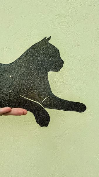Декоративное панно из металла, картина на стену Кот №1 CAT01 фото