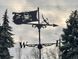 Флюгер маленький на крышу Пират, ветряк на беседку, колодец, забор 2879309051 фото 3