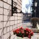 Кронштейн Кіт і мишка, кріплення для кашпо з квітами, настінний тримач горщиків, метал, чорний Б008 фото 1