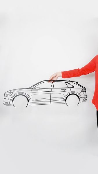 Авто Audi RS Q8 2022, декор на стіну з металу 393 фото