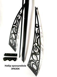 Каркас для козырька Prime 150х100см из металла, цвет и рисунок кронштейнов на выбор. 42416 фото