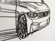 Авто BMW M4 F82, декор на стену из металла 100см 176 фото 6