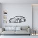 Авто Porsche 911 GT3 Front, декор на стену из металла 100см 128 фото 2