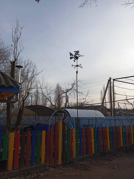 Флюгер на крышу Ведьма, Баба Яга 3, ветряк на дом 1746025218 фото