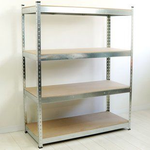 Стеллаж Ferrum 1000x1200x300, металл 1мм, оцинкованный, 3 полки FER-O-1000-1200-300-4 фото