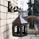 Декоративний алюмінієвий будиночок для саду. Годівниця для птахів або білок. Шестикутний. HEX фото 4