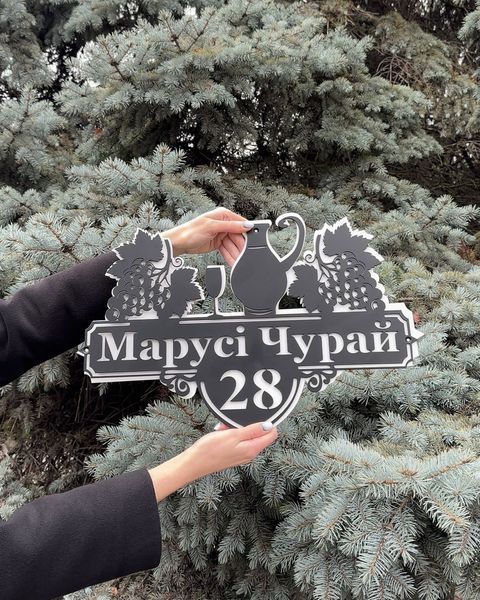Адресна табличка 51, Виноград, табличка з назвою вулиці 2964398487 фото