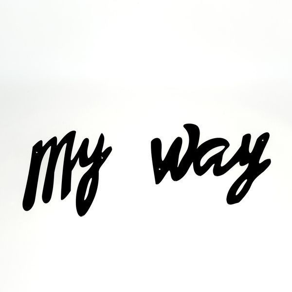 Вывеска из металла, My way, информационная табличка 2257598548 фото